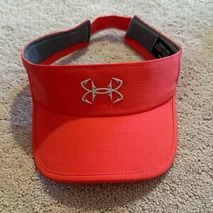 Under Armour Coral Performance Visor with Silver Logo